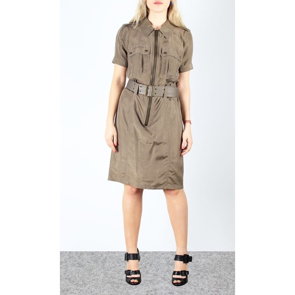 Burberry Belted Zip- Up Dress - Picture 2 of 8